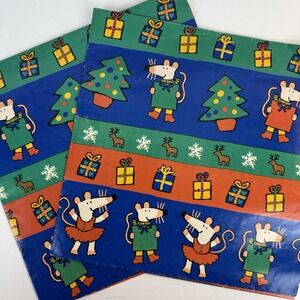 Maisy Mouse Christmas gift wrap Vintage 1998
